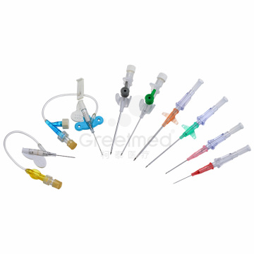 IV Canula Catheter Pen Y Type 14G 16G 18G 20G 22G 24G 26G TAILLES JAUNE PE OEM SERVICE GARDED PECIRME PECIEUR VENTIF